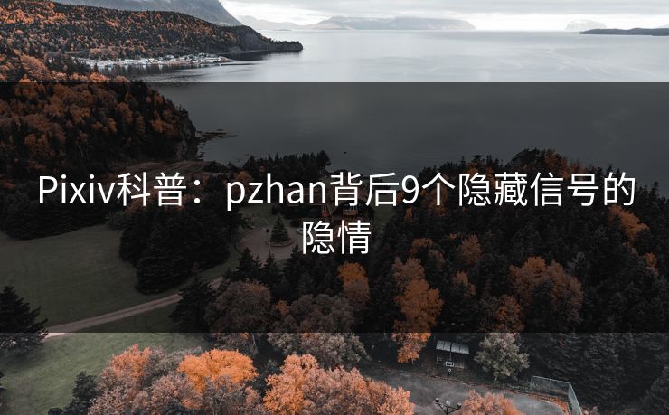 Pixiv科普：pzhan背后9个隐藏信号的隐情